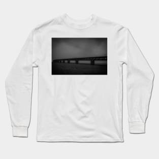 In the beautiful evening light lies the Öresund Bridge, which connects Sweden and Denmark Long Sleeve T-Shirt